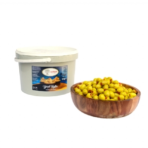 Akpınar Taze Biber Dolgulu Kokteyl Yeşil Zeytin - 5 KG Aile Boyu