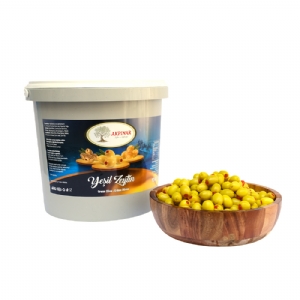 Akpınar Taze Biber Dolgulu Kokteyl Yeşil Zeytin - 10 KG Tasarruflu Paket