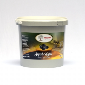 Akpınar Doğal Fermantasyon Orta Boy (321-350) Yağlı Sele Siyah Zeytin - 10 KG Tasarruflu Paket